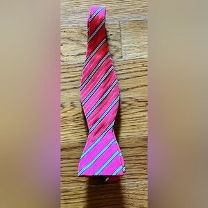 Haspel Men’s BowTie, Pink/Blue/White Striped, EUC